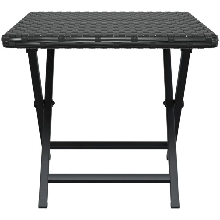 Hopfällbart bord svart 45x35x32 cm konstrotting vidaXL – bild 4