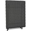 Hopfällbart bord svart 45x35x32 cm konstrotting vidaXL – miniatyr 5