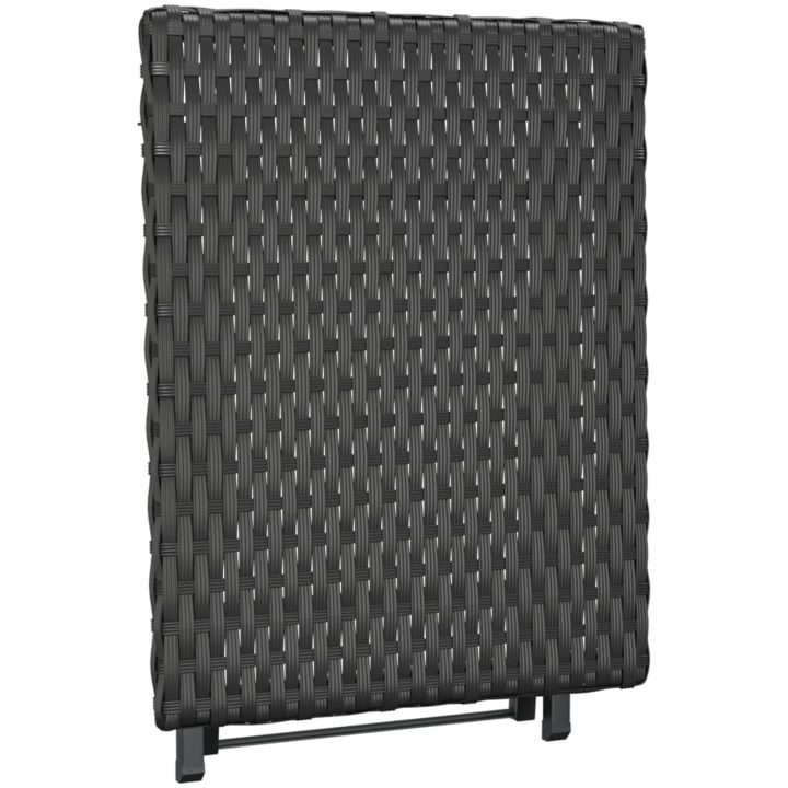 Hopfällbart bord svart 45x35x32 cm konstrotting vidaXL – bild 5