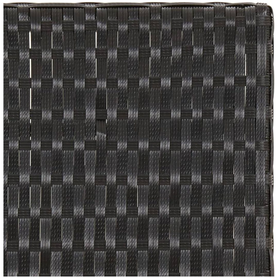 Hopfällbart bord svart 45x35x32 cm konstrotting vidaXL – bild 6
