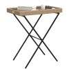 Hopfällbart brickbord beige 65x40x75 cm konstrotting vidaXL – miniatyr 4