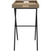 Hopfällbart brickbord beige 65x40x75 cm konstrotting vidaXL – miniatyr 6
