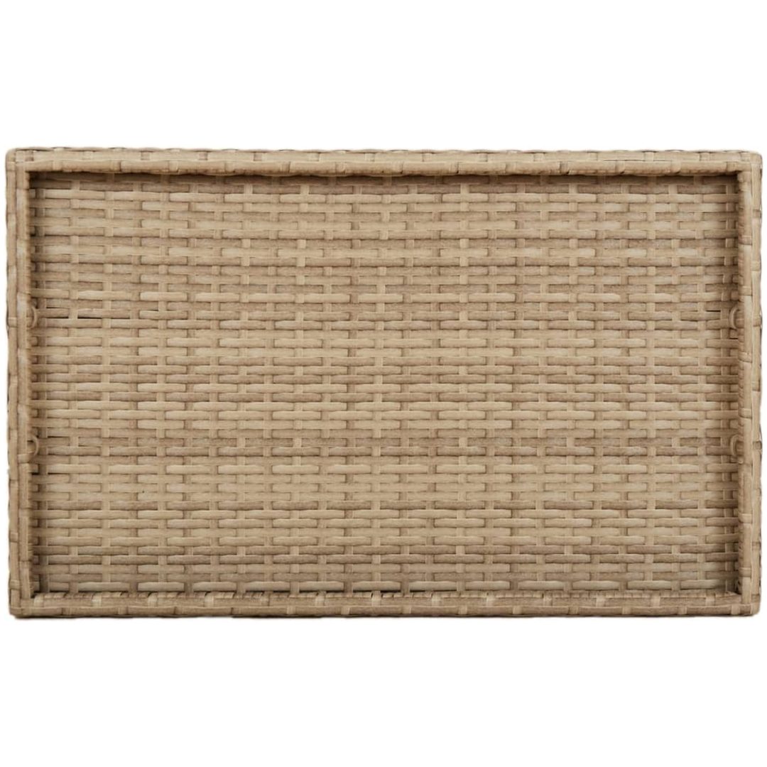 Hopfällbart brickbord beige 65x40x75 cm konstrotting vidaXL – bild 8