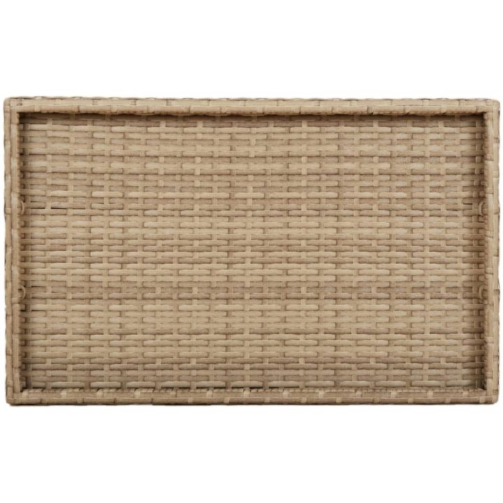 Hopfällbart brickbord beige 65x40x75 cm konstrotting vidaXL – bild 8