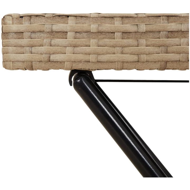 Hopfällbart brickbord beige 65x40x75 cm konstrotting vidaXL – bild 9