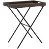 Hopfällbart brickbord brun 65x40x75 cm konstrotting vidaXL – miniatyr 2