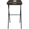 Hopfällbart brickbord brun 65x40x75 cm konstrotting vidaXL – miniatyr 6