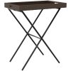 Hopfällbart brickbord brun 65x40x75 cm konstrotting vidaXL – miniatyr 7