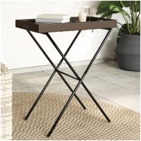 Hopfällbart brickbord brun 65x40x75 cm konstrotting vidaXL