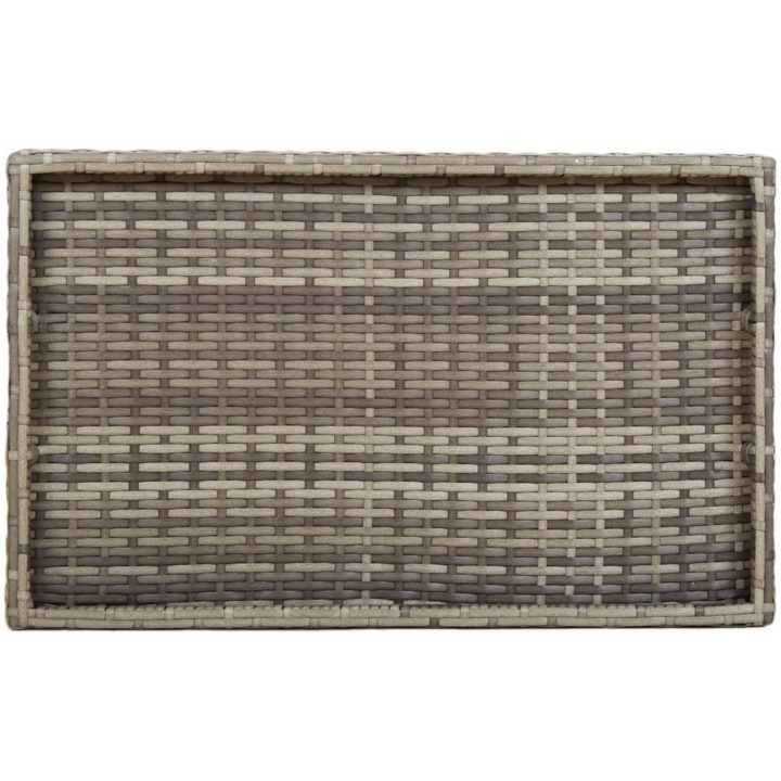 Hopfällbart brickbord grå 65x40x75 cm konstrotting vidaXL – bild 8