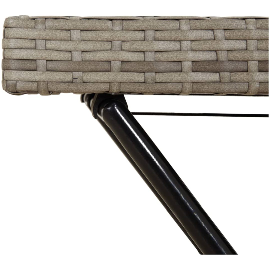 Hopfällbart brickbord grå 65x40x75 cm konstrotting vidaXL – bild 9