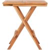 Hopfällbart cafébord 60x60x65 cm massiv teak vidaXL – miniatyr 2