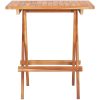Hopfällbart cafébord 60x60x65 cm massiv teak vidaXL – miniatyr 3