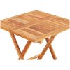 Hopfällbart cafébord 60x60x65 cm massiv teak vidaXL – miniatyr 5