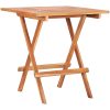 Hopfällbart cafébord 60x60x65 cm massiv teak vidaXL – miniatyr 1