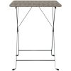Hopfällbart cafébord grå 55x54x71 cm konstrotting vidaXL – miniatyr 3