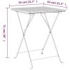 Hopfällbart caféset 3 delar konstrotting brun vidaXL – miniatyr 10