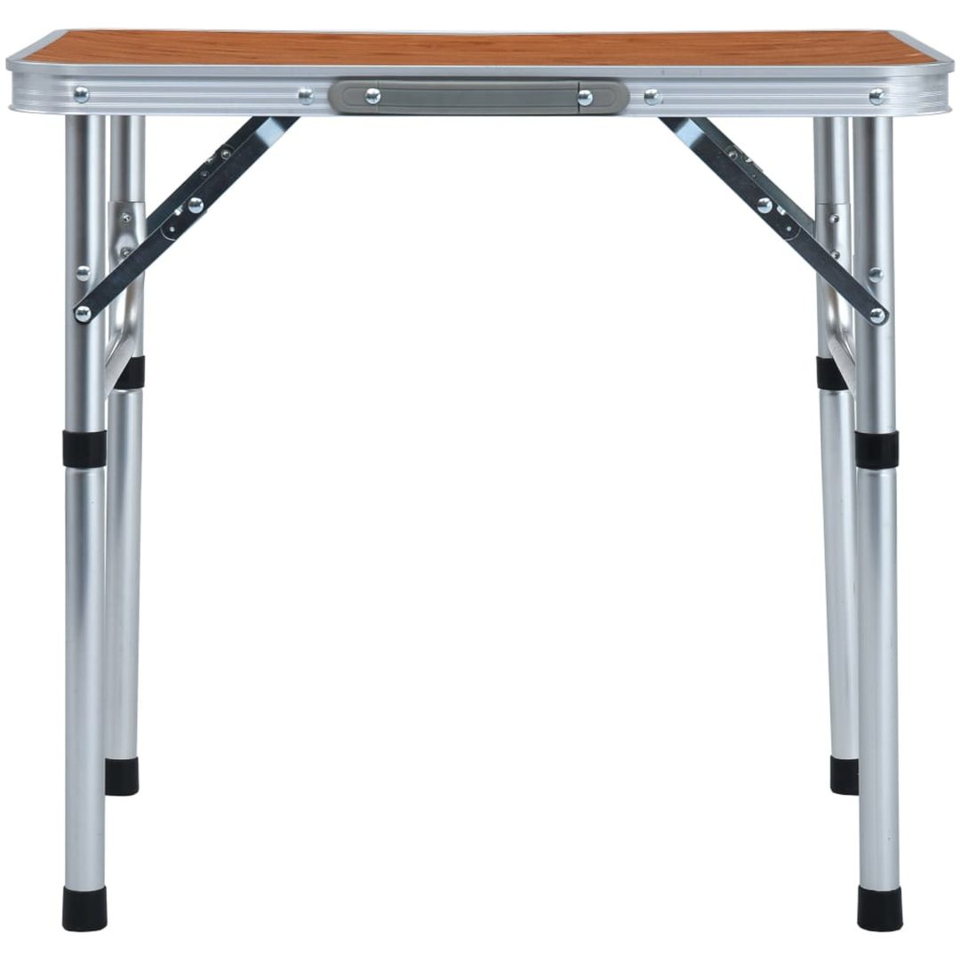 Hopfällbart campingbord aluminium 60x45 cm vidaXL – bild 2