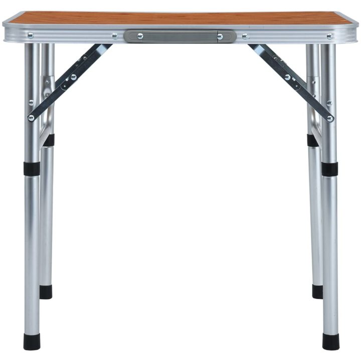 Hopfällbart campingbord aluminium 60x45 cm vidaXL – bild 2
