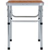Hopfällbart campingbord aluminium 60x45 cm vidaXL – miniatyr 3