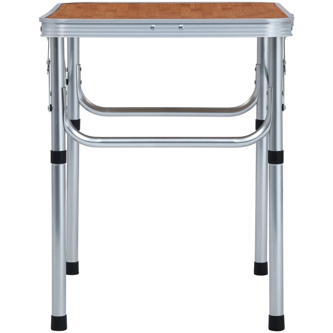 Hopfällbart campingbord aluminium 60x45 cm vidaXL – bild 3
