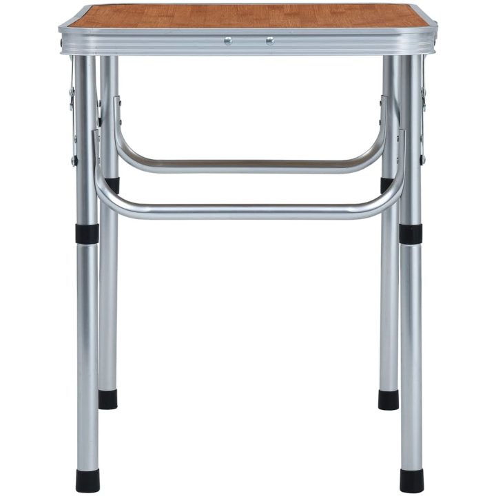 Hopfällbart campingbord aluminium 60x45 cm vidaXL – bild 3