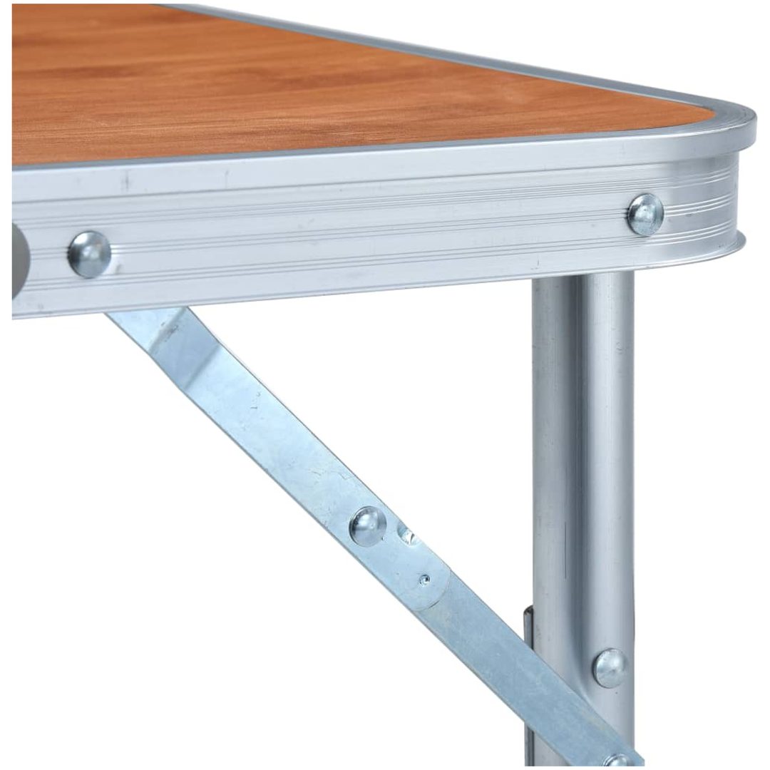 Hopfällbart campingbord aluminium 60x45 cm vidaXL – bild 5