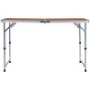Hopfällbart campingbord aluminium vidaXL 120 x 60 cm – miniatyr 3