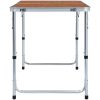 Hopfällbart campingbord aluminium vidaXL 120 x 60 cm – miniatyr 4