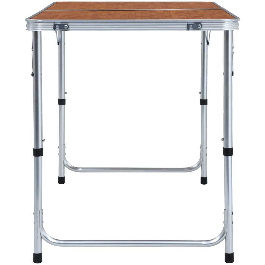 Hopfällbart campingbord aluminium vidaXL 120 x 60 cm – bild 4