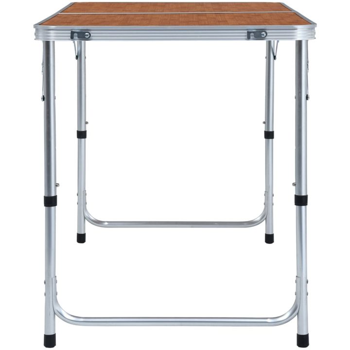 Hopfällbart campingbord aluminium vidaXL 120 x 60 cm – bild 4