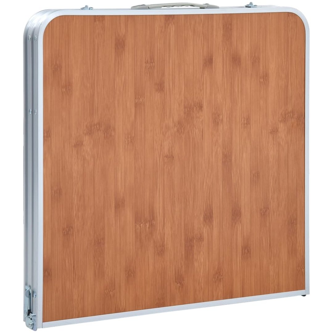 Hopfällbart campingbord aluminium vidaXL 120 x 60 cm – bild 5