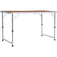 Hopfällbart campingbord aluminium vidaXL