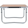 Hopfällbart campingbord brun aluminium 60x40 cm vidaXL – miniatyr 3