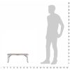 Hopfällbart campingbord brun aluminium 60x40 cm vidaXL – miniatyr 7