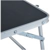 Hopfällbart campingbord grå aluminium 60x40 cm vidaXL – miniatyr 5