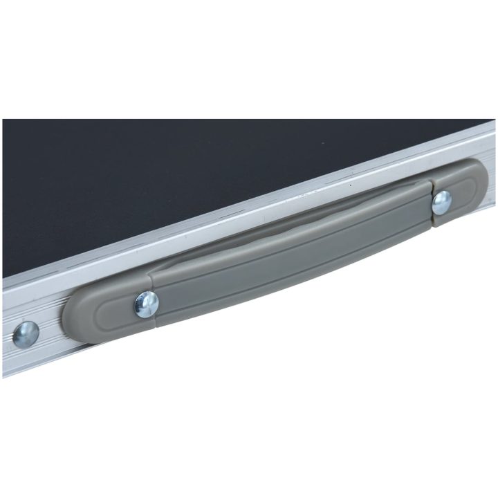 Hopfällbart campingbord grå aluminium 60x45 cm vidaXL – bild 5