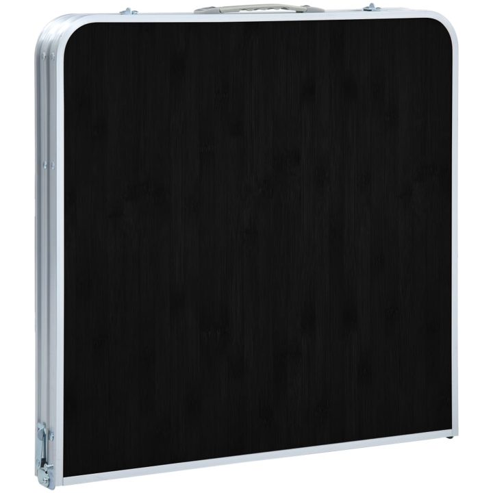 Hopfällbart campingbord grå aluminium vidaXL 120 x 60 cm – bild 5