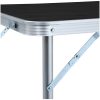 Hopfällbart campingbord grå aluminium vidaXL 120 x 60 cm – miniatyr 7