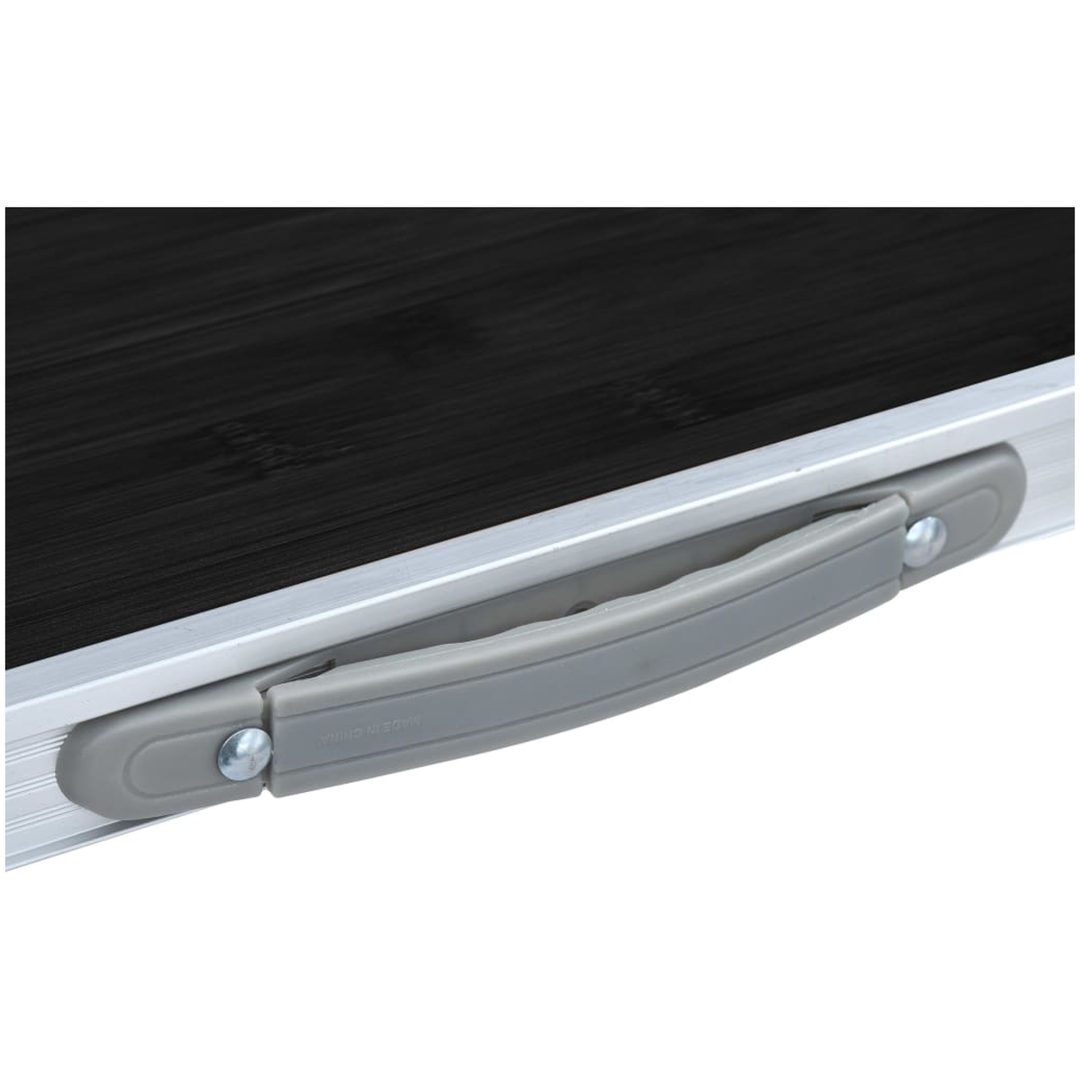 Hopfällbart campingbord grå aluminium vidaXL 120 x 60 cm – bild 8