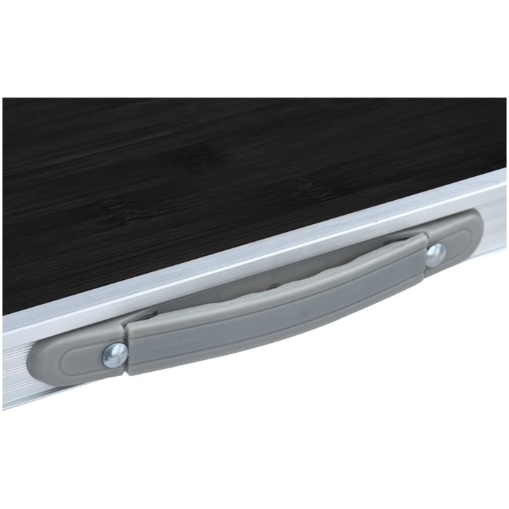 Hopfällbart campingbord grå aluminium vidaXL 120 x 60 cm – bild 8