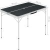 Hopfällbart campingbord med 2 bänkar aluminium grå vidaXL – miniatyr 7