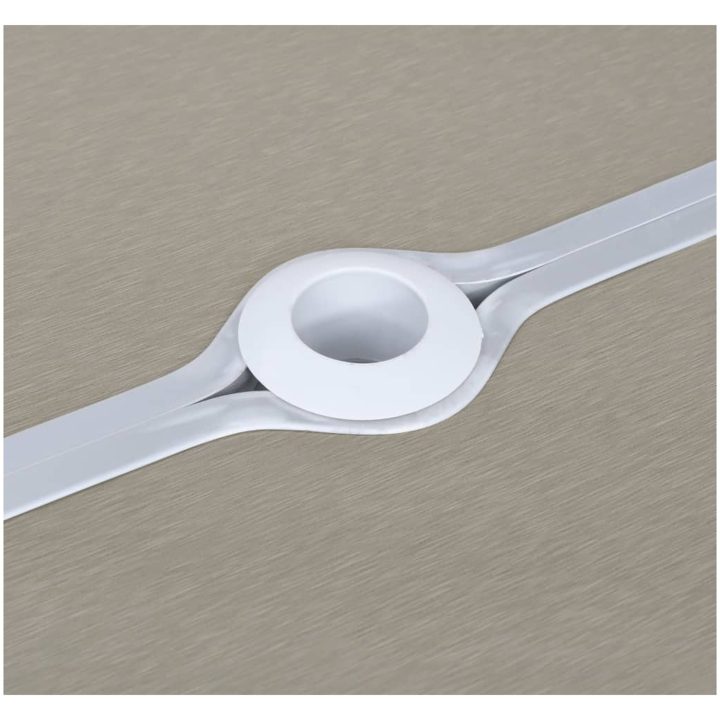 Hopfällbart campingbord med 4 sitsar stål aluminium vidaXL – bild 4