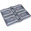 Hopfällbart campingbord med 4 sitsar stål aluminium vidaXL – miniatyr 5