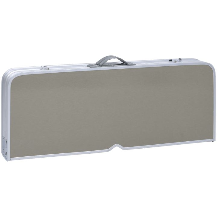 Hopfällbart campingbord med 4 sitsar stål aluminium vidaXL – bild 6