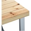 Hopfällbart campingbord med 4 sitsar stål aluminium vidaXL – miniatyr 7