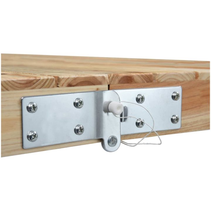 Hopfällbart campingbord med 4 sitsar stål aluminium vidaXL – bild 8
