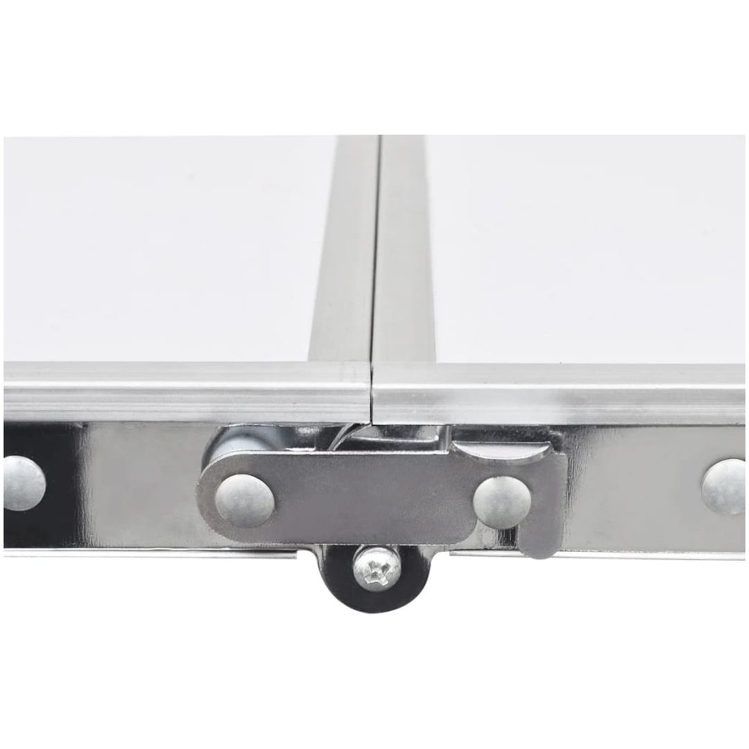 Hopfällbart campingbord med justerbar höjd Aluminium vidaXL 180 x 60 cm – bild 2