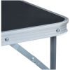 Hopfällbart campingbord med metallram 80x60 cm grå vidaXL – miniatyr 6