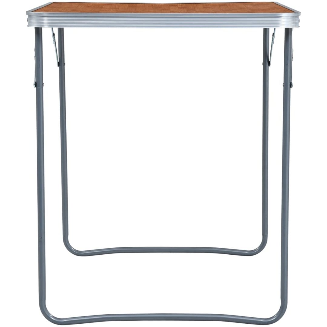 Hopfällbart campingbord med metallram 80x60 cm vidaXL – bild 4